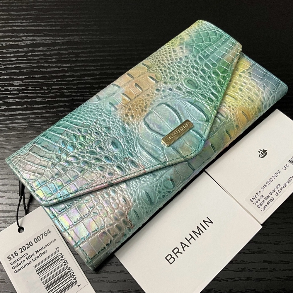 Brahmin Veronica GELATO MINI MELBOURNE Vibrant Pastel Leather NWT
